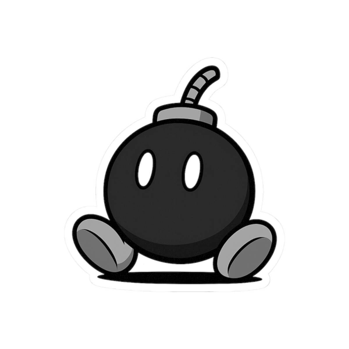 Bob-Omb Super Mario Sticker | Cute Vinyl Decal - alternate angle 3, merchandise