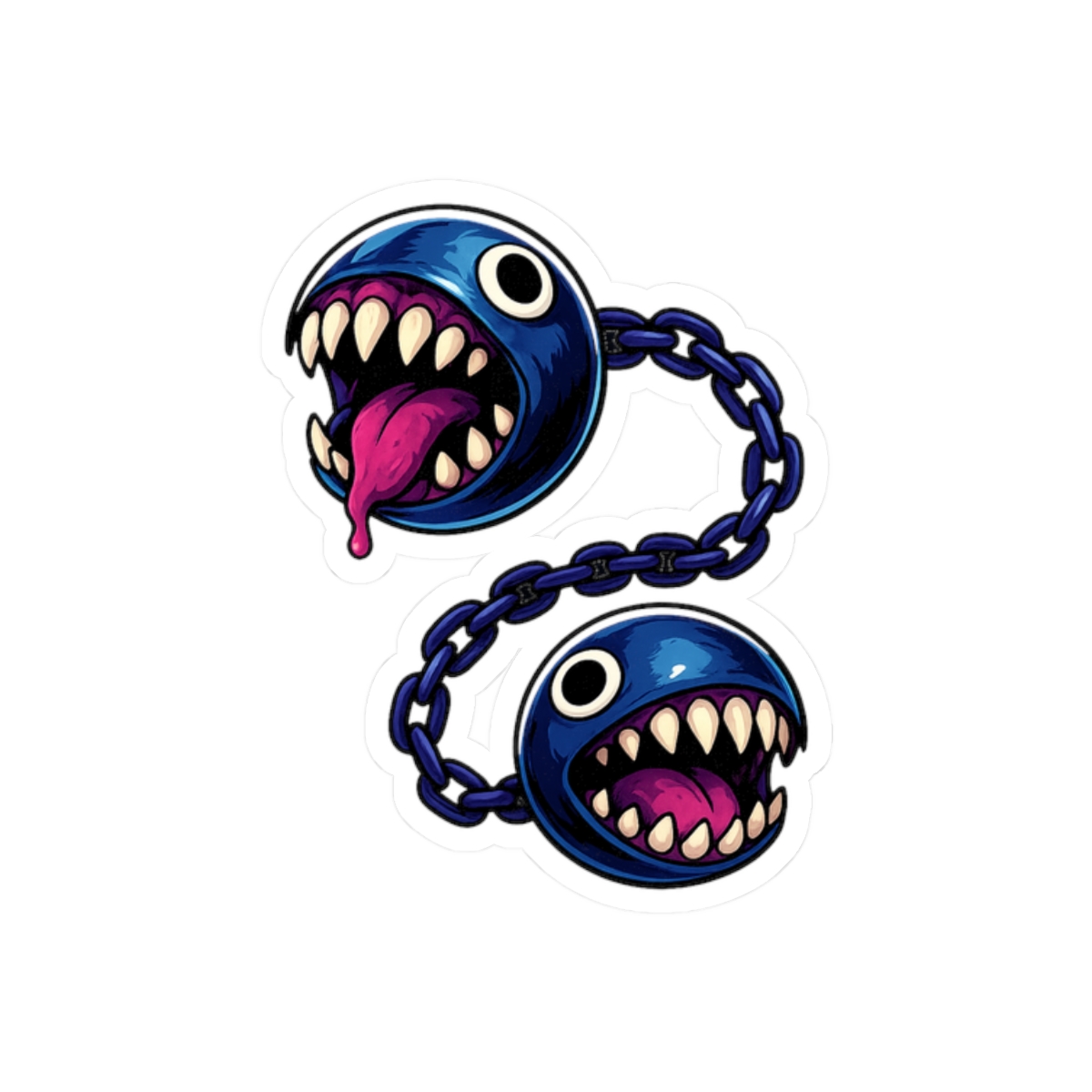 Chain Chomp Mario Sticker | Fierce Vinyl Decal - alternate angle 3, merchandise