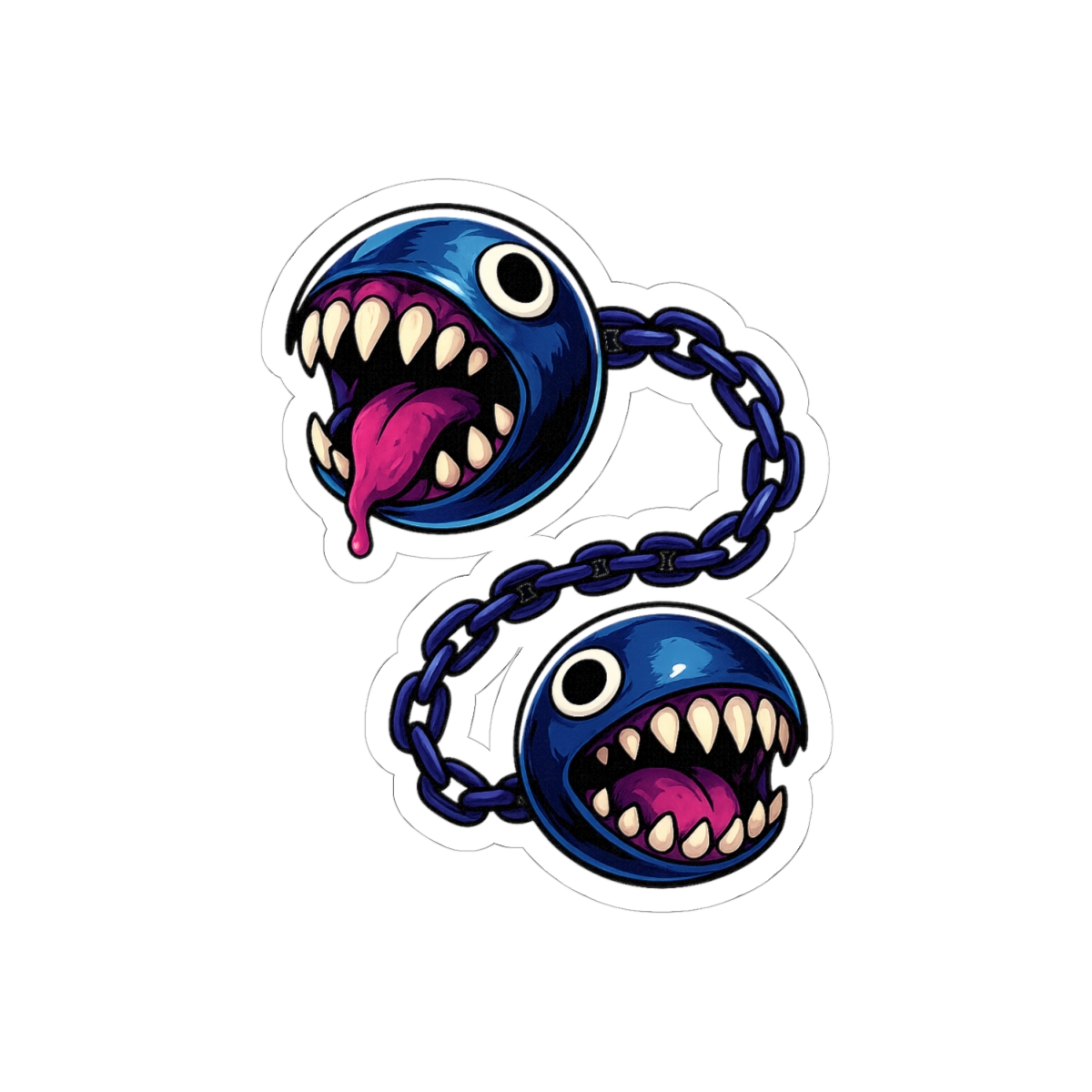 Chain Chomp Mario Sticker | Fierce Vinyl Decal - alternate angle 1, merchandise