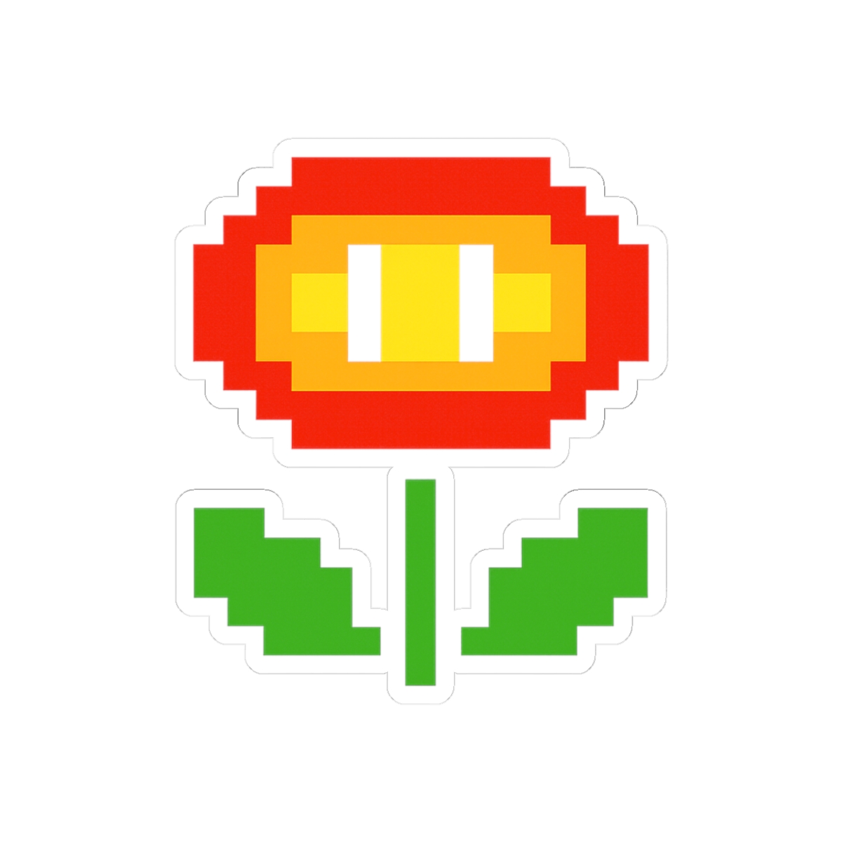 Mario Fire Flower Sticker | Bold Power-Up Vinyl Decal