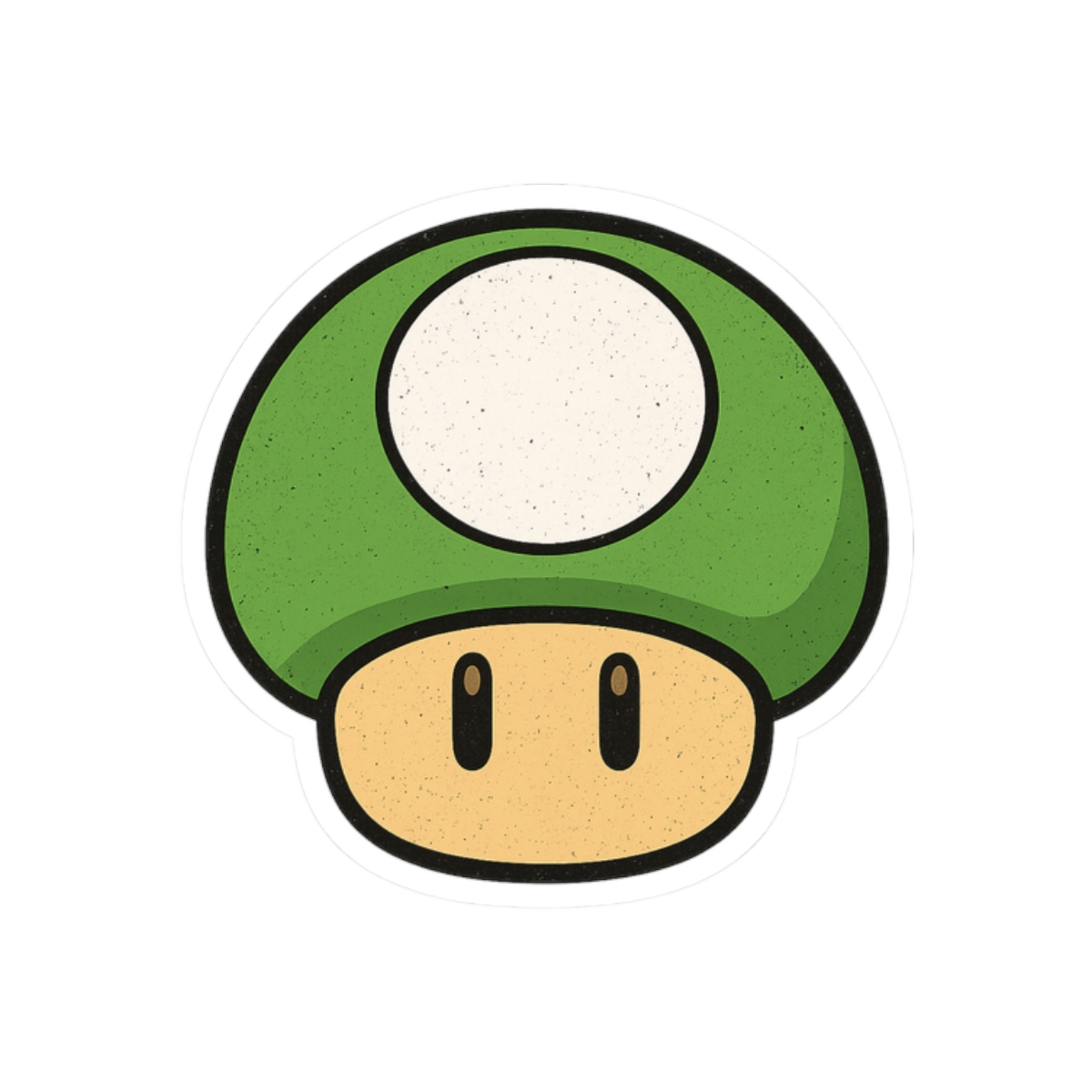 1-Up Mushroom Sticker | Cute Retro Gaming Vinyl Decal - alternate angle 3, merchandise