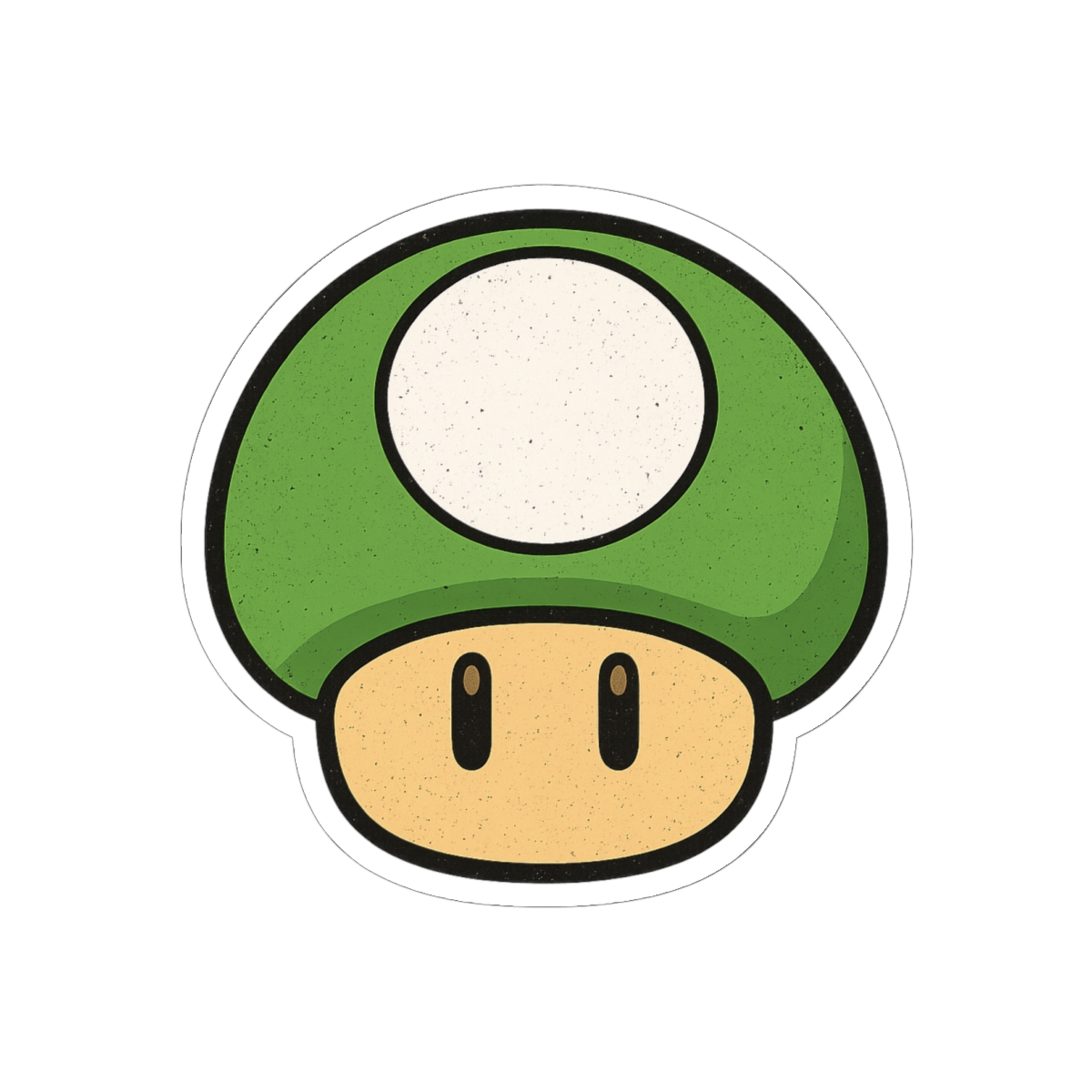 1-Up Mushroom Sticker | Cute Retro Gaming Vinyl Decal - alternate angle 2, merchandise