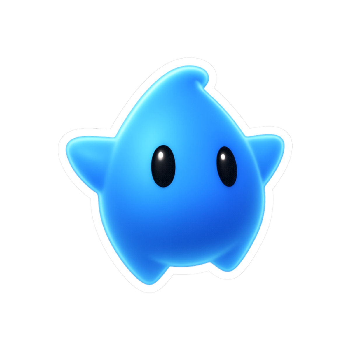 Blue Luma Ethereal Glow Sticker | Mystical Vinyl Decal - alternate angle 3, merchandise