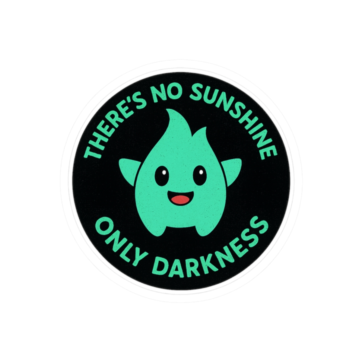 Lumalee Only Darkness Sticker | Cute Mario Ghost Vinyl Decal - alternate angle 3, merchandise