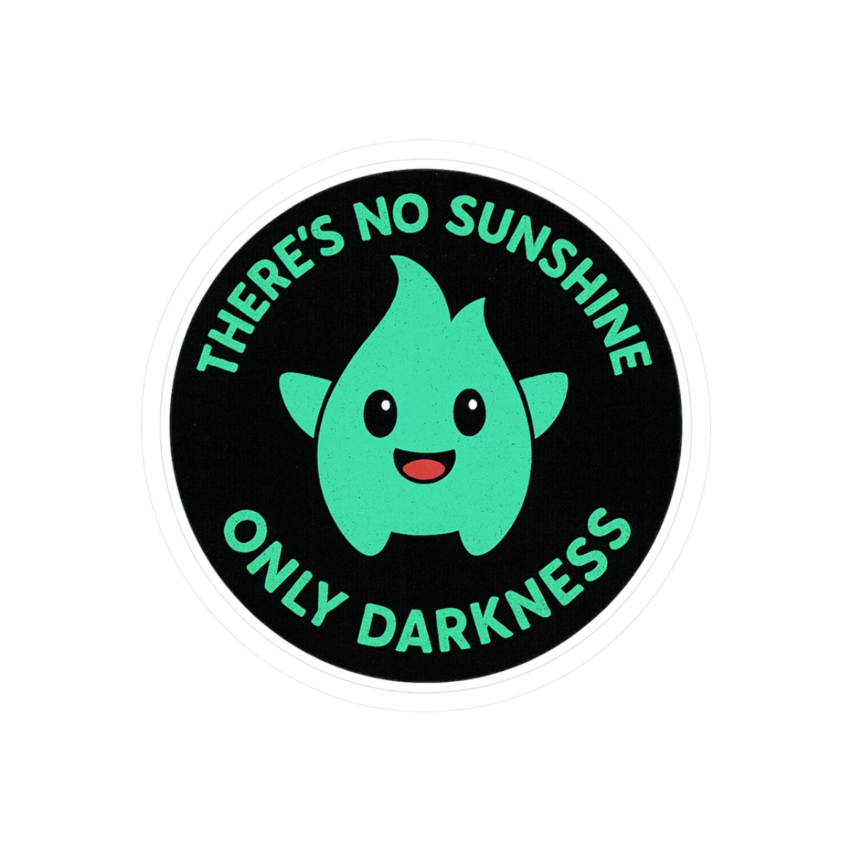Lumalee Only Darkness Sticker | Cute Mario Ghost Vinyl Decal