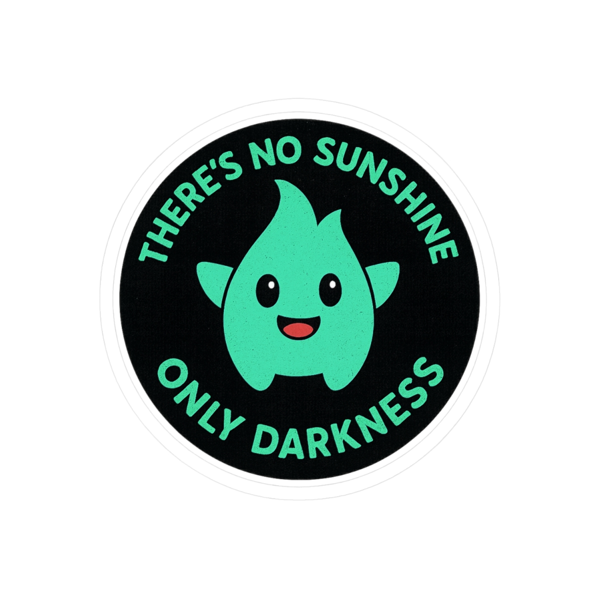 Lumalee Only Darkness Sticker | Cute Mario Ghost Vinyl Decal - alternate angle 1, merchandise