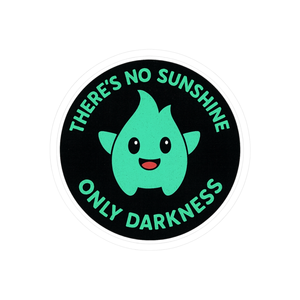 Lumalee Only Darkness Sticker | Cute Mario Ghost Vinyl Decal - alternate angle 2, merchandise
