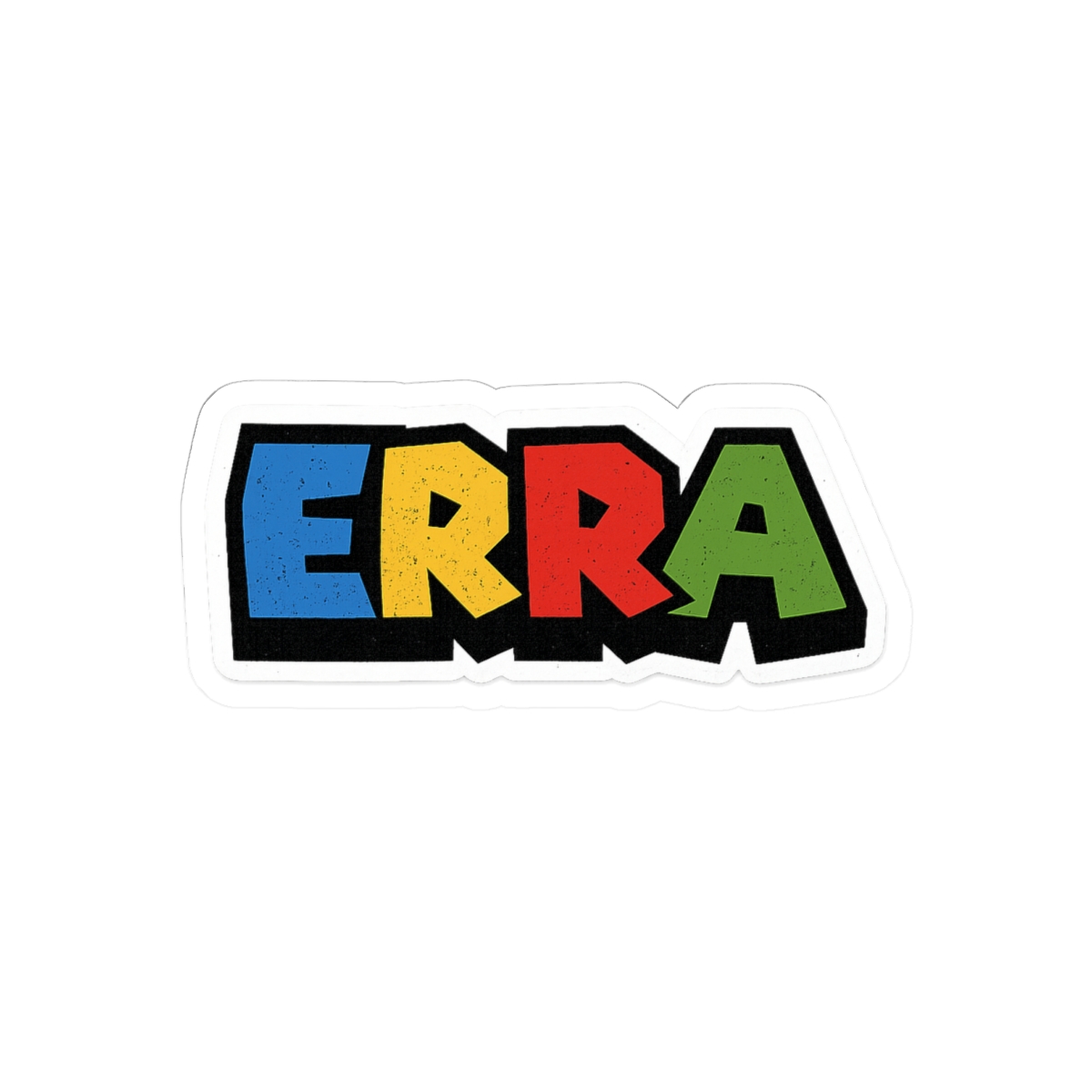 Erra Super Mario Progressive Metal Sticker | Bold Vinyl Decal
