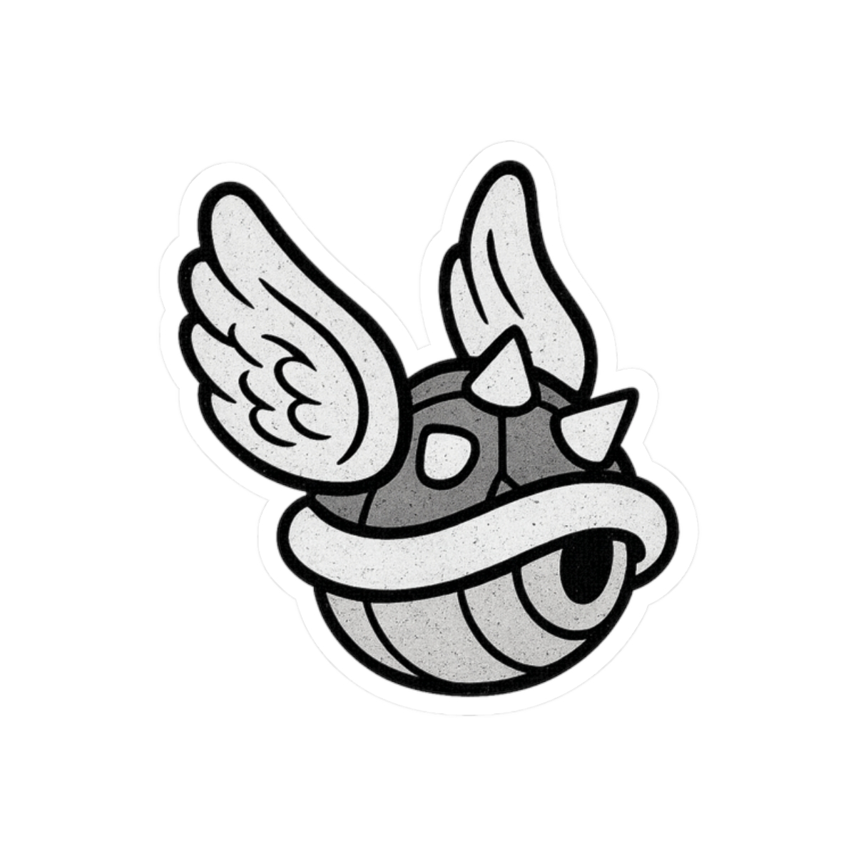 Blue Shell Mario Kart Funny Sticker | Vinyl Decal - alternate angle 3, merchandise