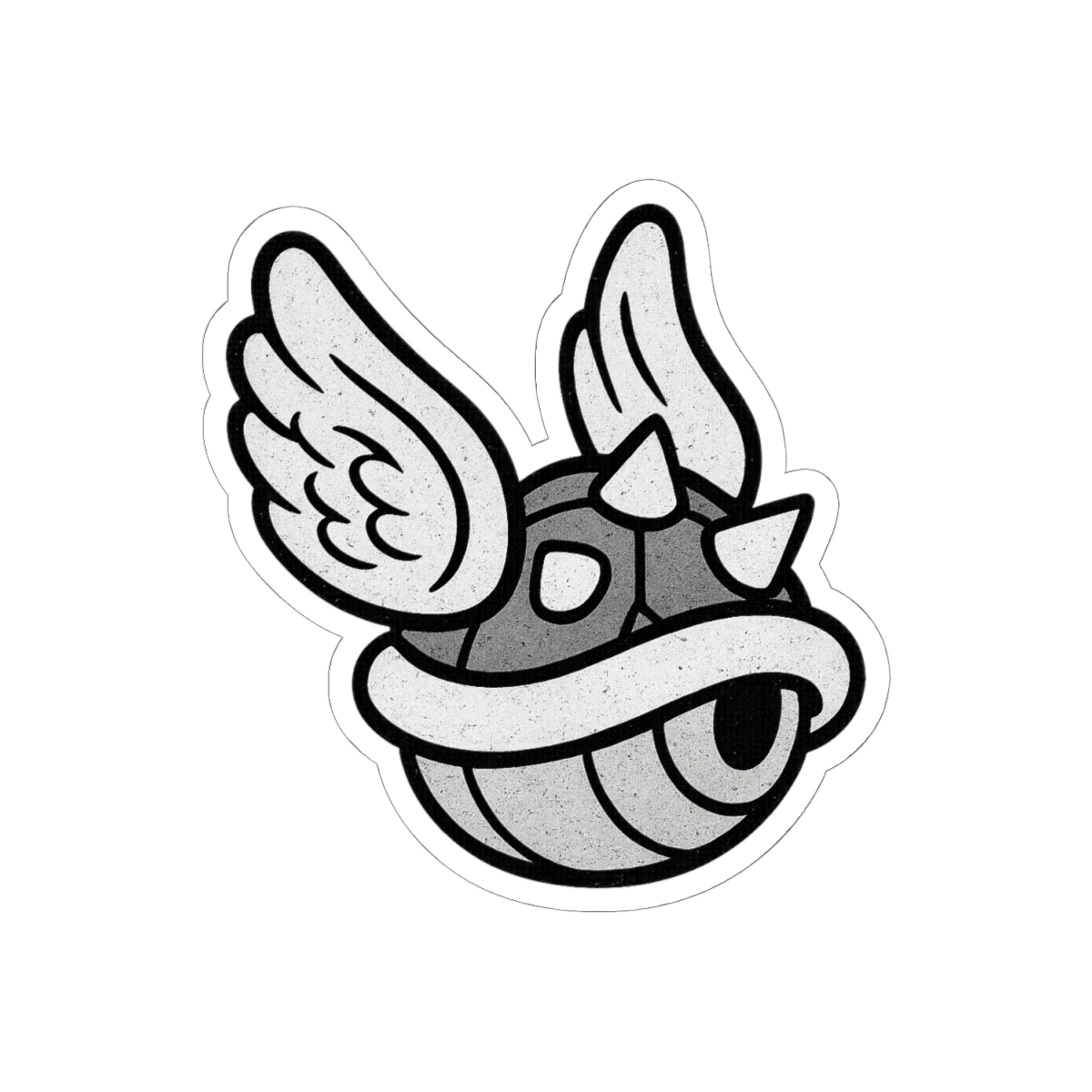Blue Shell Mario Kart Funny Sticker | Vinyl Decal - alternate angle 1, merchandise