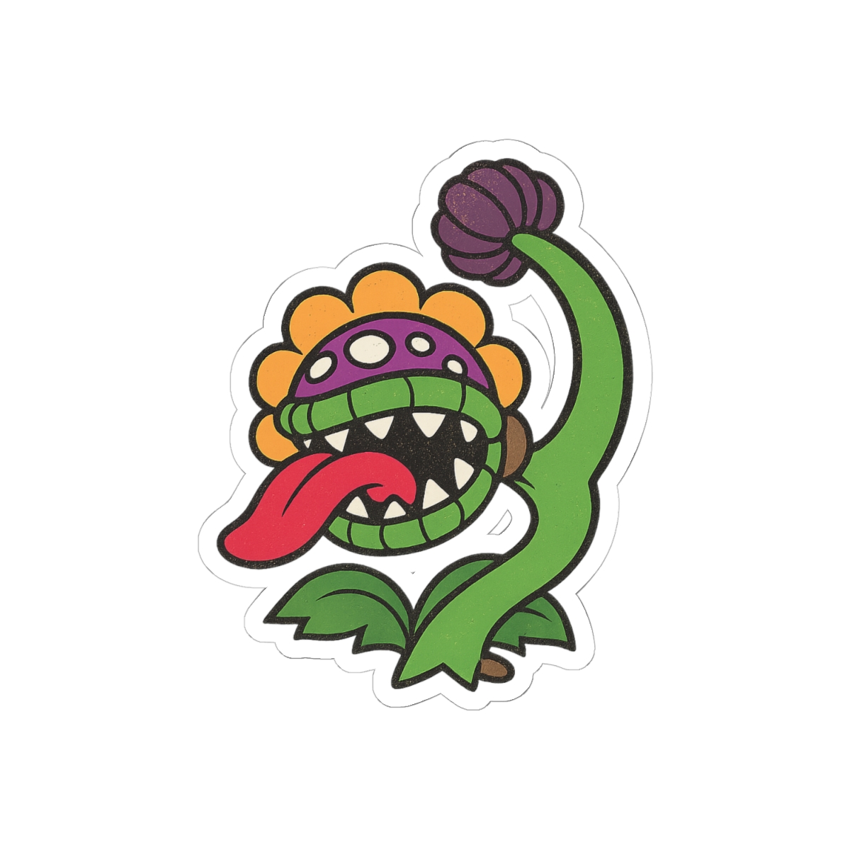 Dino Piranha Sticker | Cute Vinyl Decal - alternate angle 1, merchandise