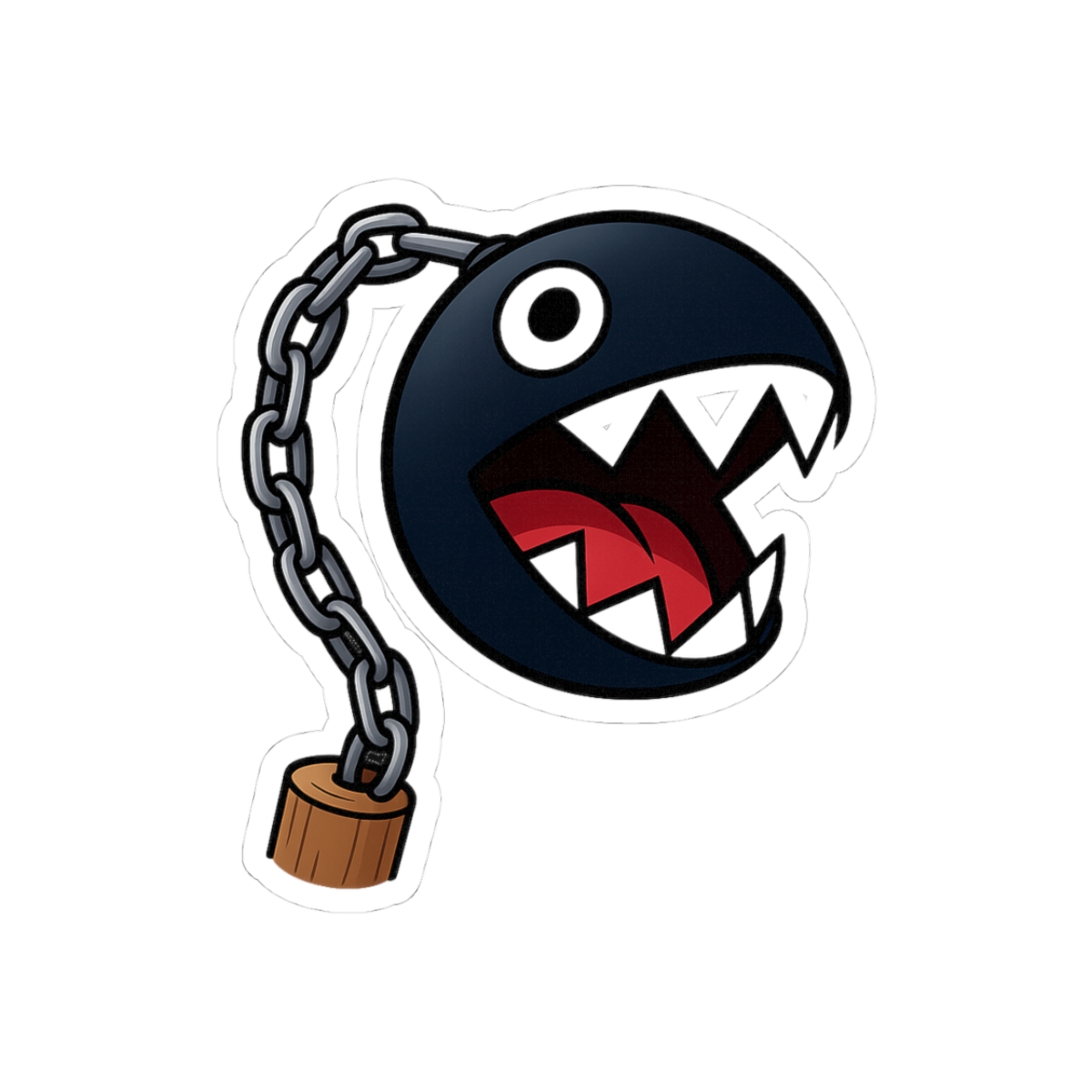 Chain Chomp Sticker | Fierce Mario Vinyl Decal