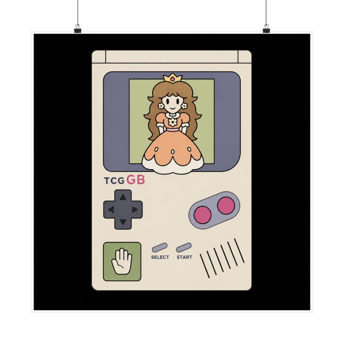 58 TCG-GB 7 - Daisy (Super Mario Land) by Drew Wise - alternate angle 3, merchandise