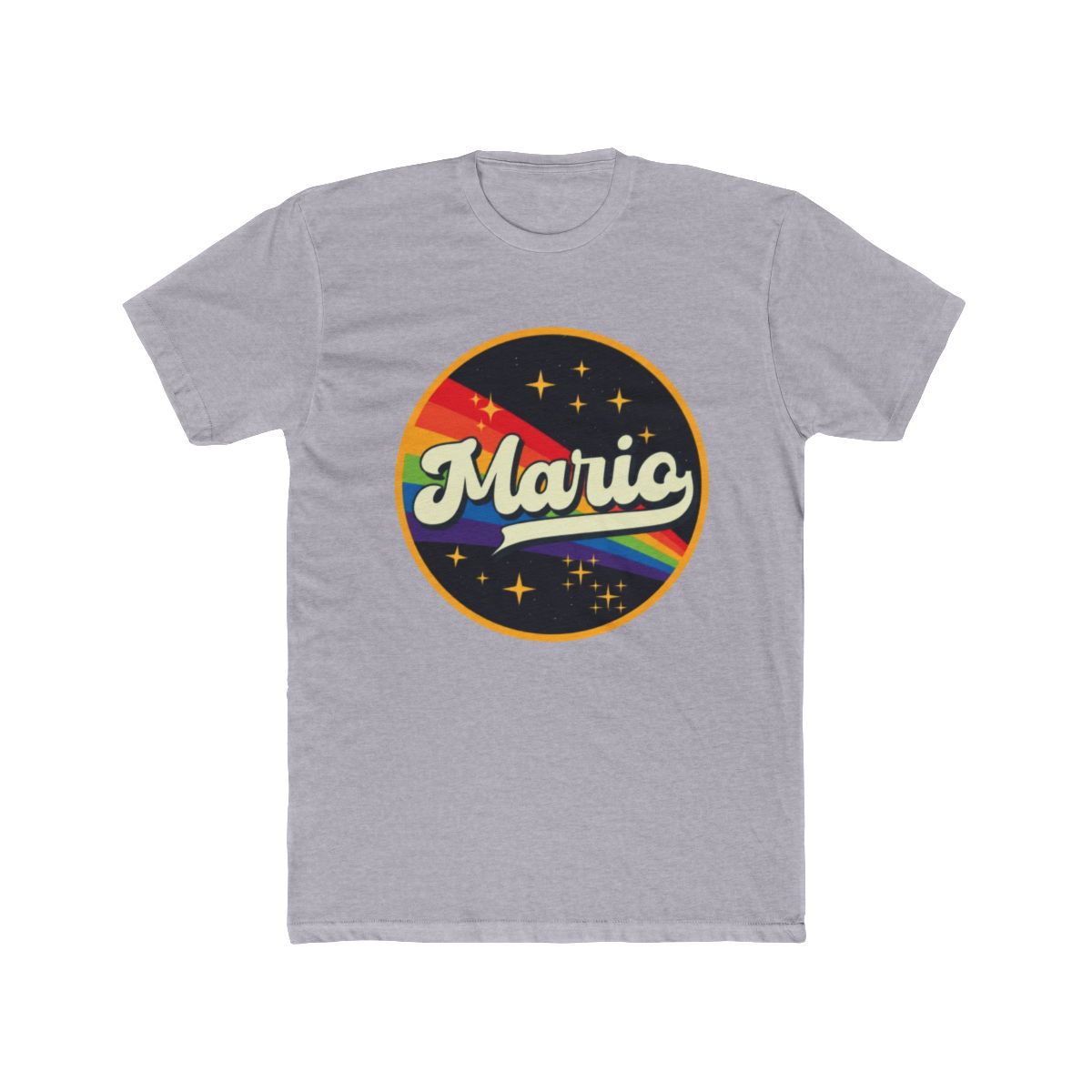 Mario // Rainbow In Space Vintage Style T Shirt - alternate angle 3, merchandise