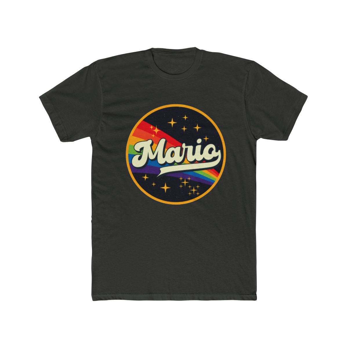 Mario // Rainbow In Space Vintage Style T Shirt - alternate angle 5, merchandise