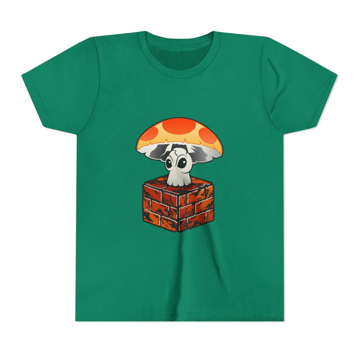 Classic Super Mushroom Kids T Shirt | Mario - alternate angle 5, merchandise