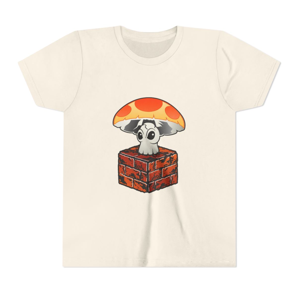 Classic Super Mushroom Kids T Shirt | Mario - alternate angle 4, merchandise